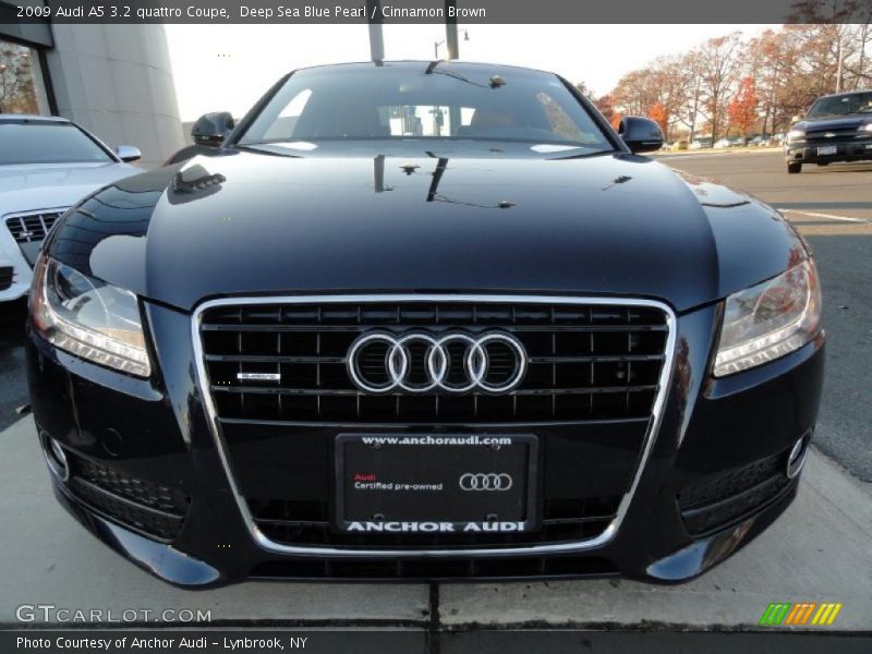 Deep Sea Blue Pearl / Cinnamon Brown 2009 Audi A5 3.2 quattro Coupe