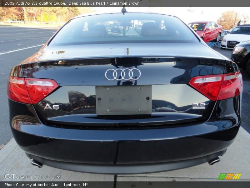 Deep Sea Blue Pearl / Cinnamon Brown 2009 Audi A5 3.2 quattro Coupe