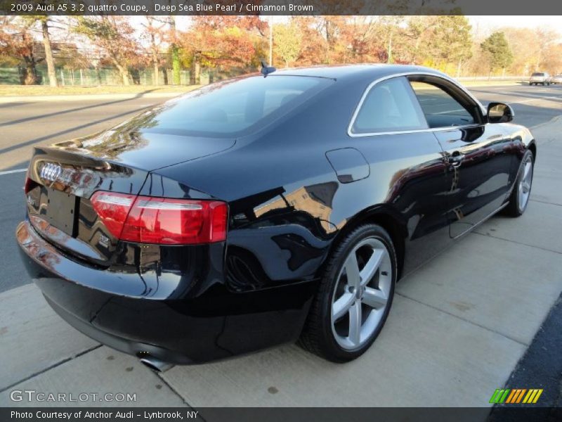 Deep Sea Blue Pearl / Cinnamon Brown 2009 Audi A5 3.2 quattro Coupe