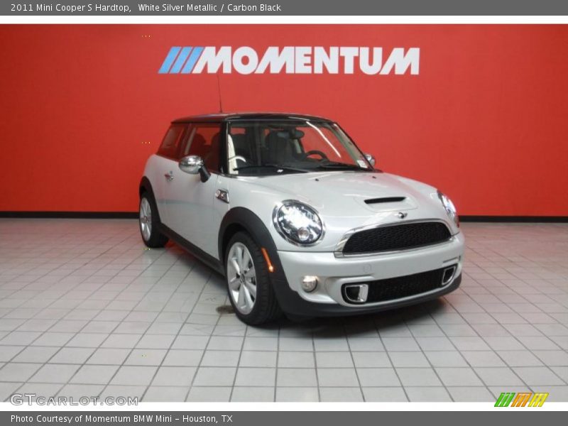 White Silver Metallic / Carbon Black 2011 Mini Cooper S Hardtop