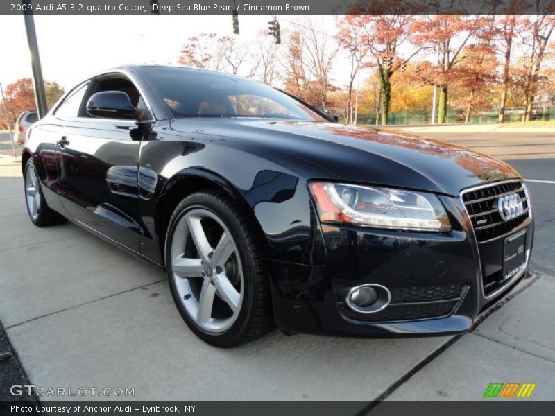 Deep Sea Blue Pearl / Cinnamon Brown 2009 Audi A5 3.2 quattro Coupe