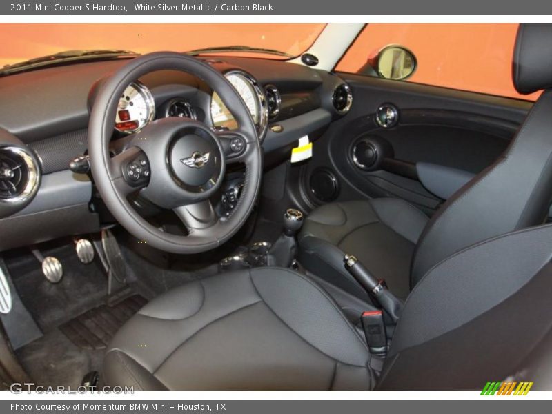 White Silver Metallic / Carbon Black 2011 Mini Cooper S Hardtop