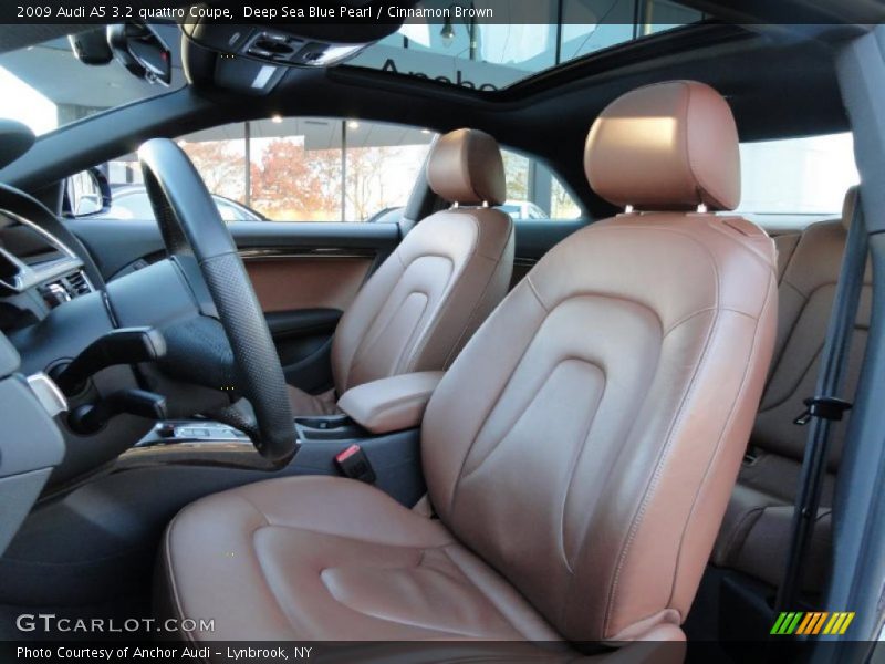 Deep Sea Blue Pearl / Cinnamon Brown 2009 Audi A5 3.2 quattro Coupe