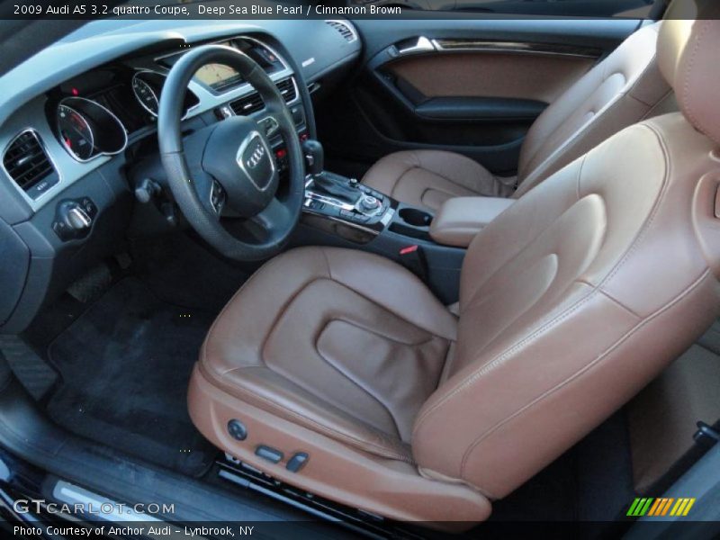 Deep Sea Blue Pearl / Cinnamon Brown 2009 Audi A5 3.2 quattro Coupe
