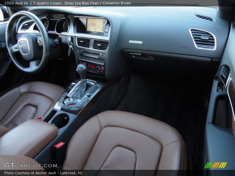 Deep Sea Blue Pearl / Cinnamon Brown 2009 Audi A5 3.2 quattro Coupe
