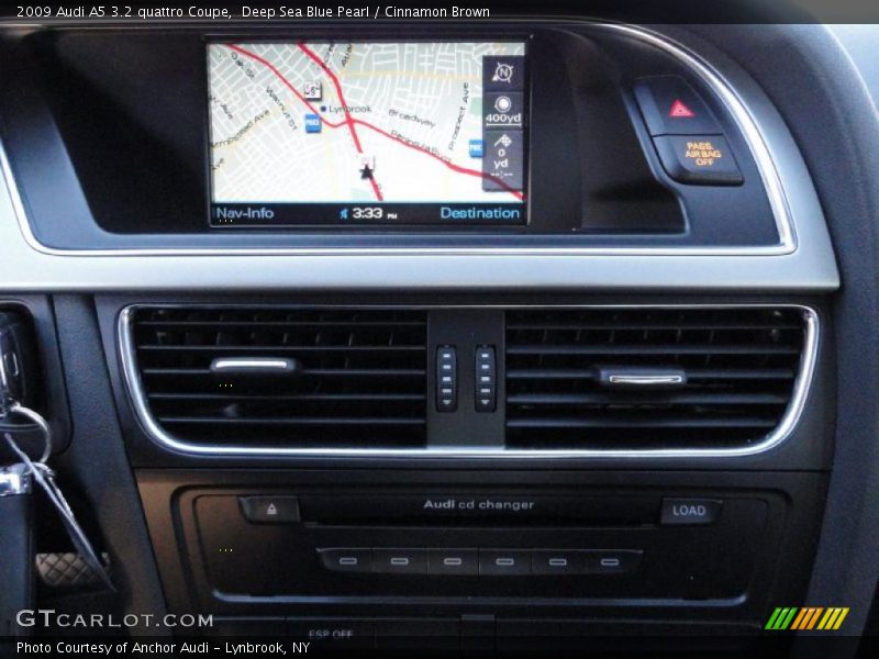 Deep Sea Blue Pearl / Cinnamon Brown 2009 Audi A5 3.2 quattro Coupe