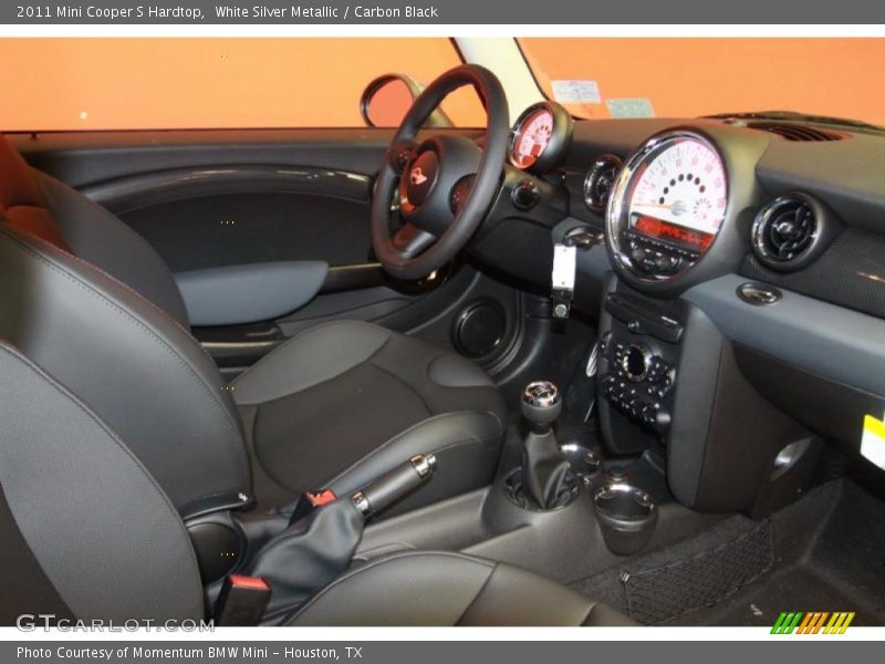 White Silver Metallic / Carbon Black 2011 Mini Cooper S Hardtop