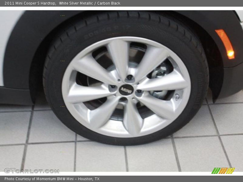 White Silver Metallic / Carbon Black 2011 Mini Cooper S Hardtop