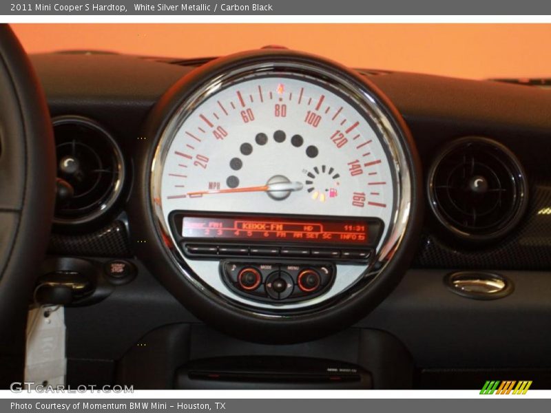 White Silver Metallic / Carbon Black 2011 Mini Cooper S Hardtop