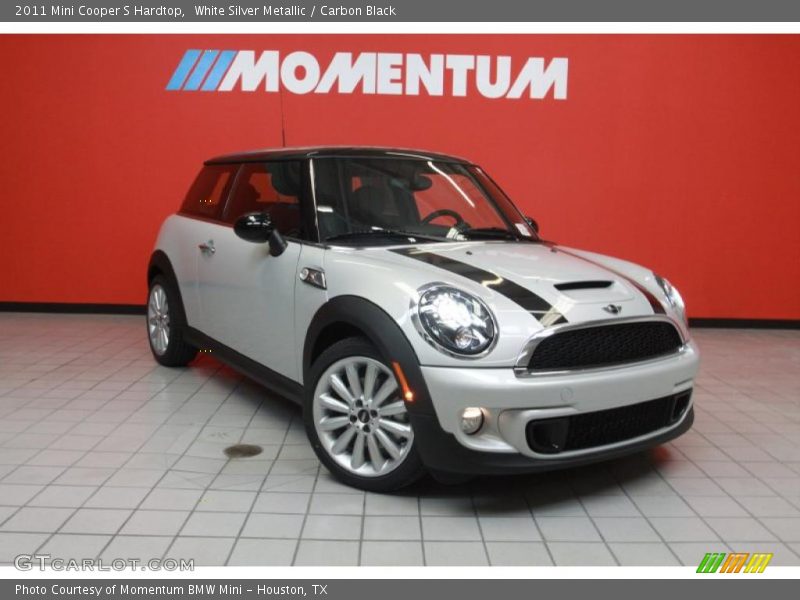 White Silver Metallic / Carbon Black 2011 Mini Cooper S Hardtop
