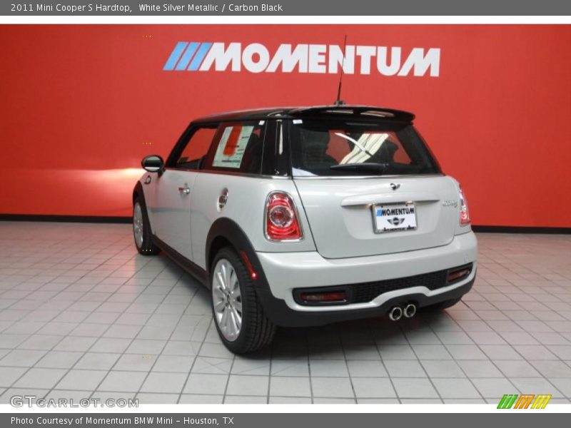 White Silver Metallic / Carbon Black 2011 Mini Cooper S Hardtop
