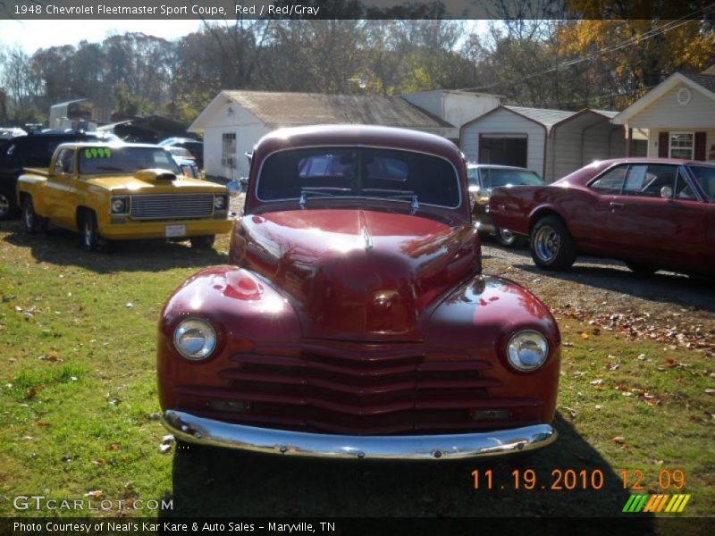 Red / Red/Gray 1948 Chevrolet Fleetmaster Sport Coupe