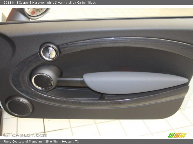 White Silver Metallic / Carbon Black 2011 Mini Cooper S Hardtop