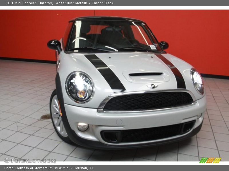 White Silver Metallic / Carbon Black 2011 Mini Cooper S Hardtop