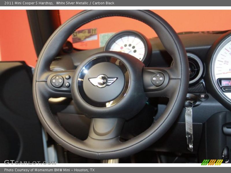 White Silver Metallic / Carbon Black 2011 Mini Cooper S Hardtop