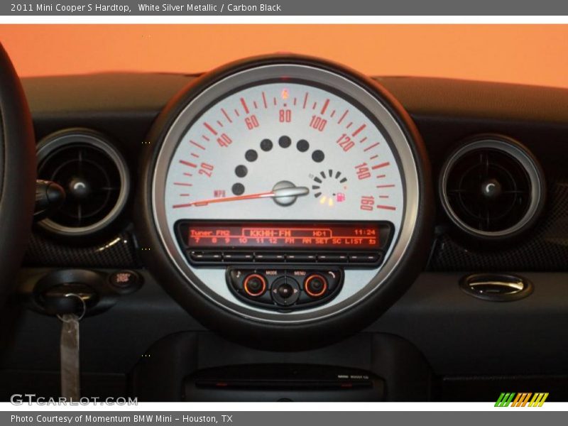 White Silver Metallic / Carbon Black 2011 Mini Cooper S Hardtop