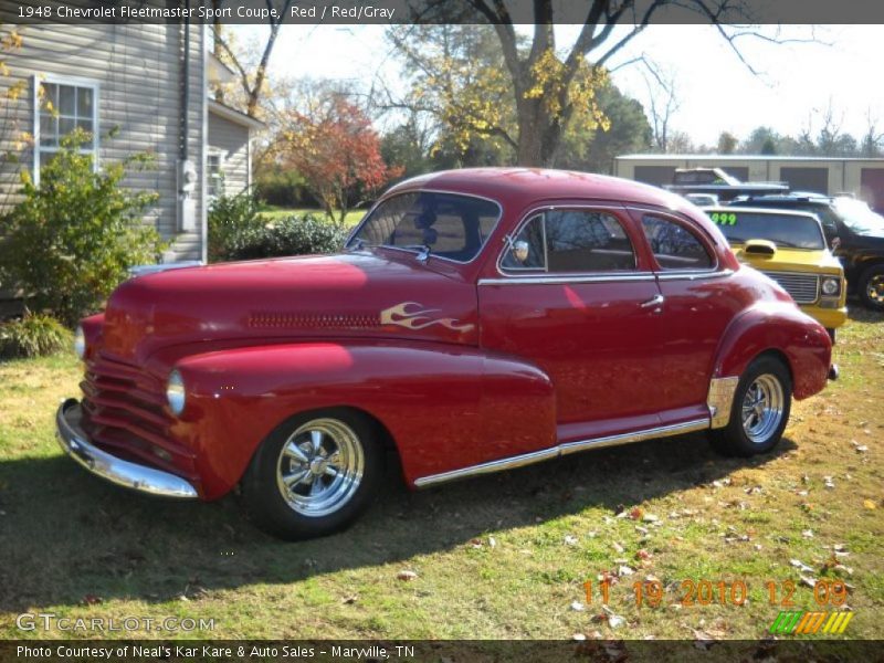 Red / Red/Gray 1948 Chevrolet Fleetmaster Sport Coupe