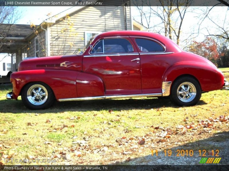 Red / Red/Gray 1948 Chevrolet Fleetmaster Sport Coupe