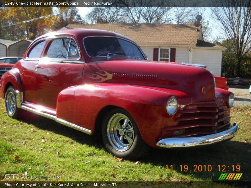 Red / Red/Gray 1948 Chevrolet Fleetmaster Sport Coupe