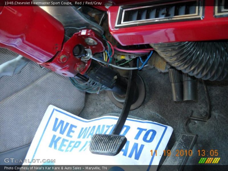 Controls of 1948 Fleetmaster Sport Coupe