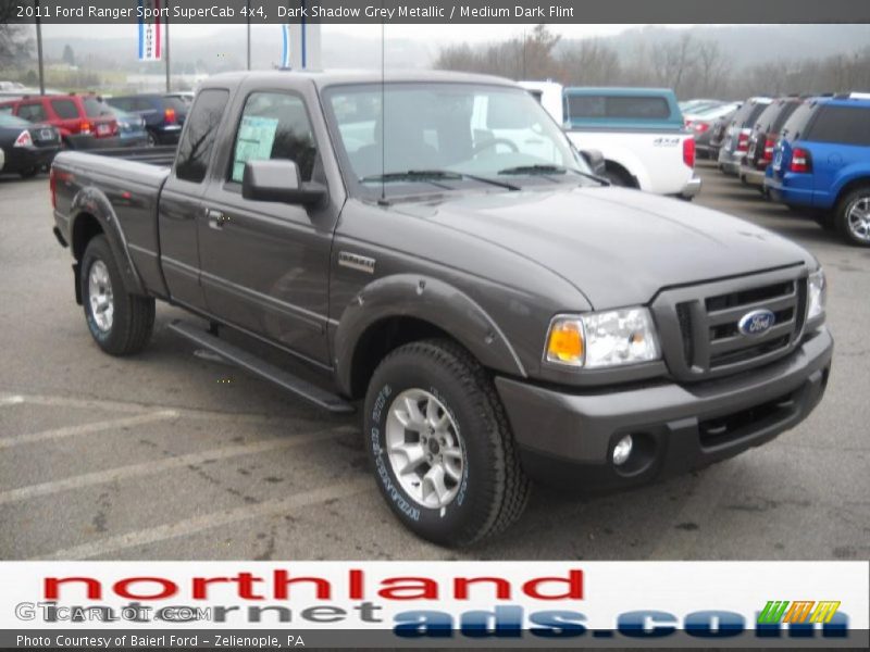 Dark Shadow Grey Metallic / Medium Dark Flint 2011 Ford Ranger Sport SuperCab 4x4