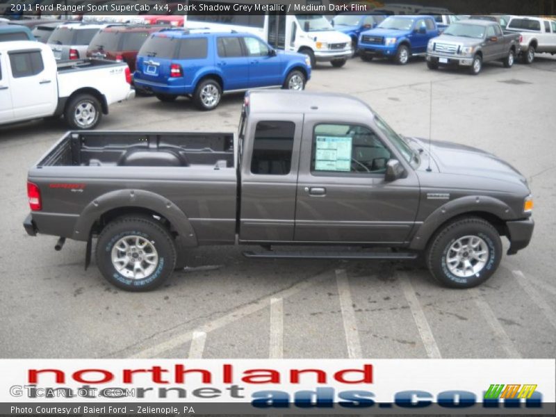 Dark Shadow Grey Metallic / Medium Dark Flint 2011 Ford Ranger Sport SuperCab 4x4