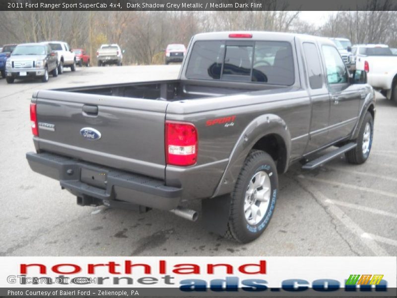 Dark Shadow Grey Metallic / Medium Dark Flint 2011 Ford Ranger Sport SuperCab 4x4