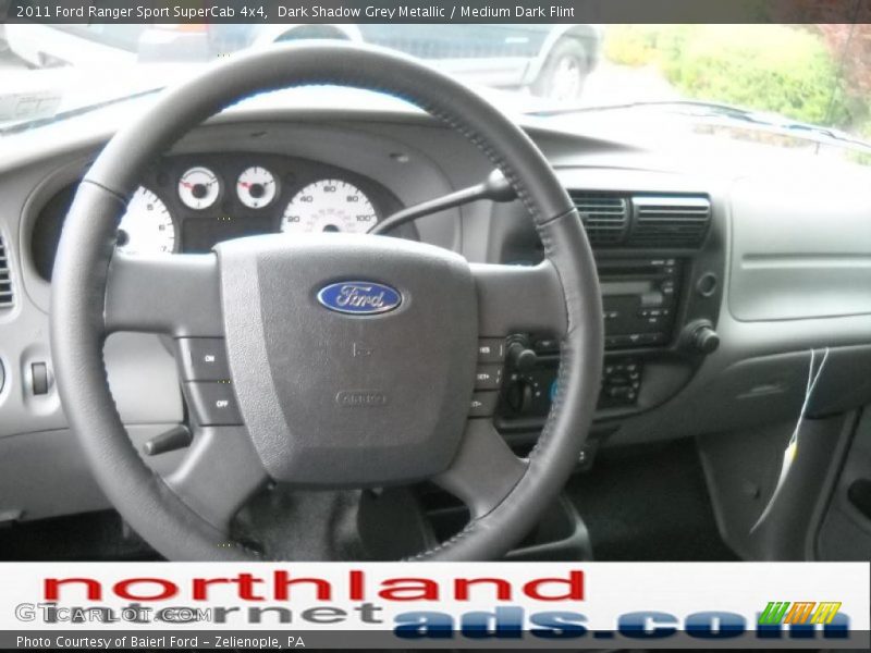 Dark Shadow Grey Metallic / Medium Dark Flint 2011 Ford Ranger Sport SuperCab 4x4