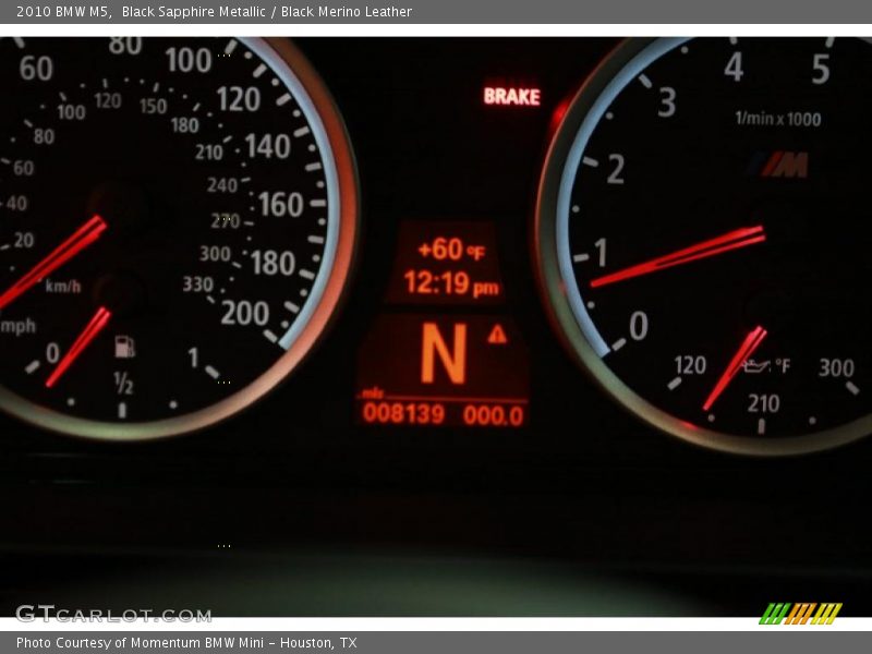 Black Sapphire Metallic / Black Merino Leather 2010 BMW M5