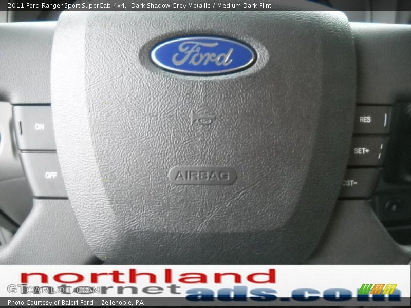 Dark Shadow Grey Metallic / Medium Dark Flint 2011 Ford Ranger Sport SuperCab 4x4