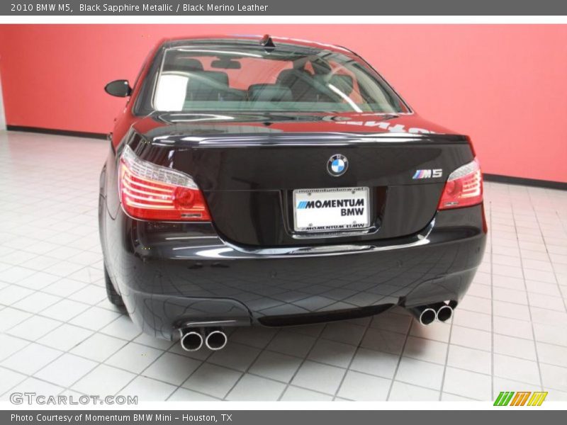 Black Sapphire Metallic / Black Merino Leather 2010 BMW M5