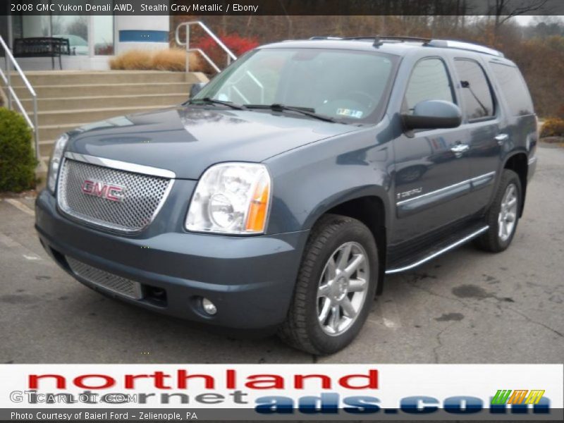 Stealth Gray Metallic / Ebony 2008 GMC Yukon Denali AWD