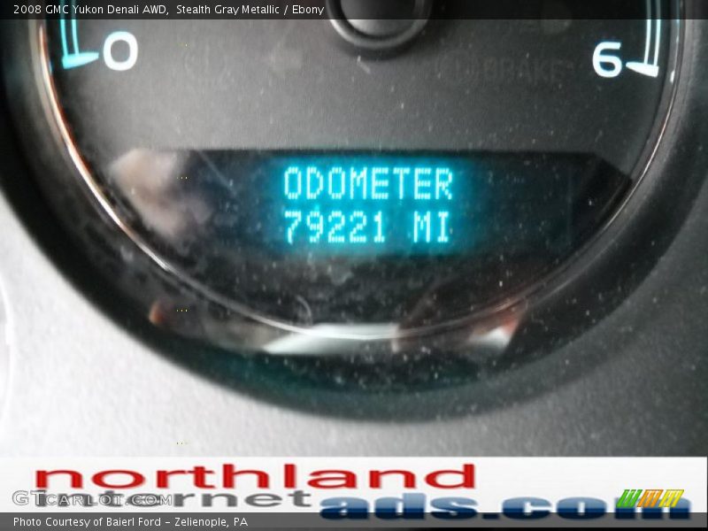 Stealth Gray Metallic / Ebony 2008 GMC Yukon Denali AWD