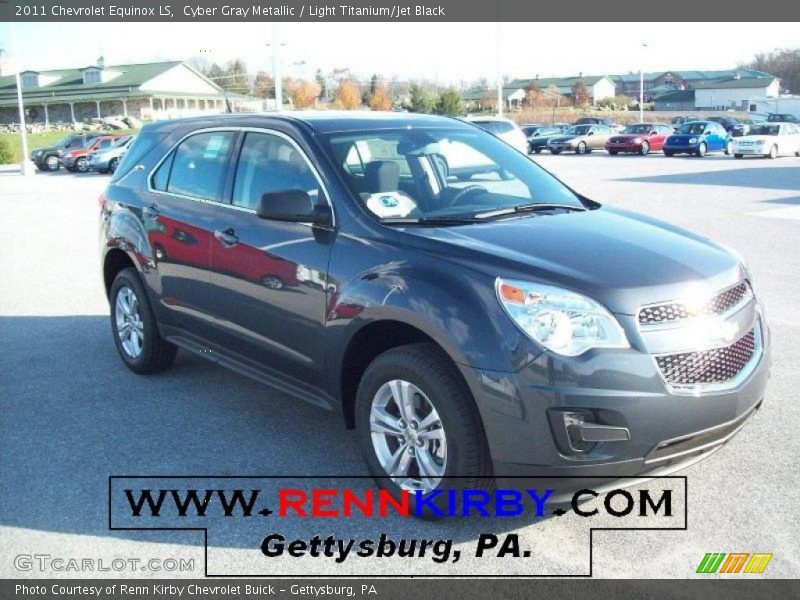 Cyber Gray Metallic / Light Titanium/Jet Black 2011 Chevrolet Equinox LS