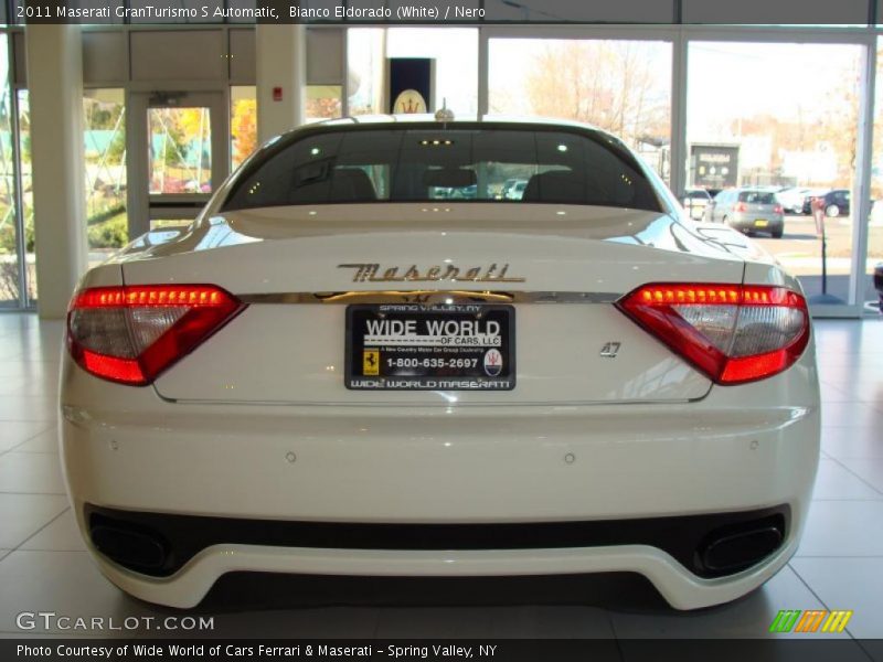 Bianco Eldorado (White) / Nero 2011 Maserati GranTurismo S Automatic