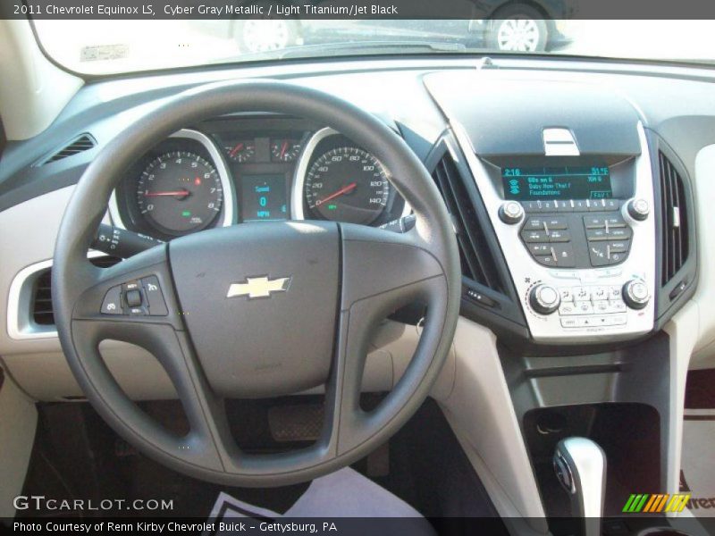 Cyber Gray Metallic / Light Titanium/Jet Black 2011 Chevrolet Equinox LS