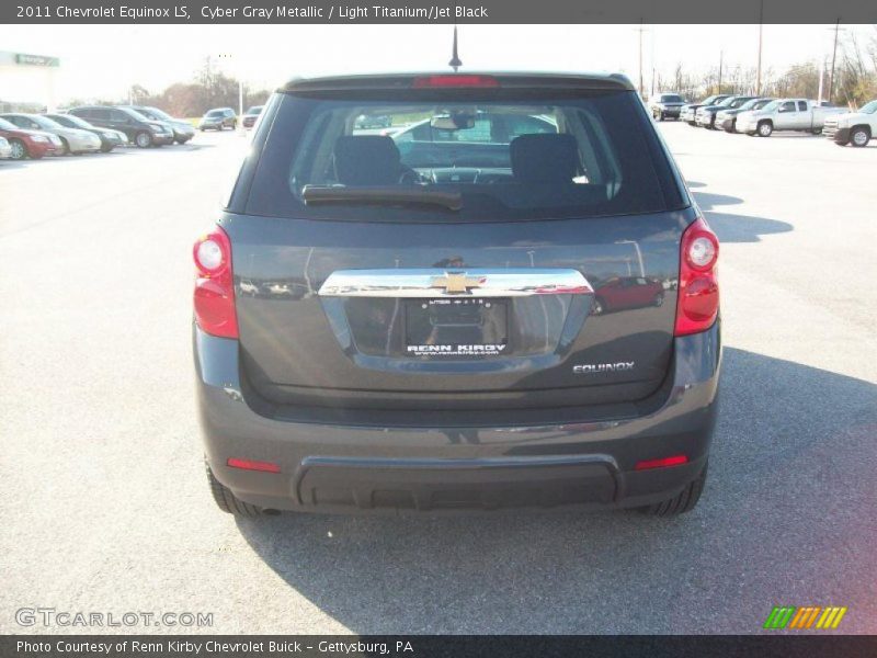 Cyber Gray Metallic / Light Titanium/Jet Black 2011 Chevrolet Equinox LS