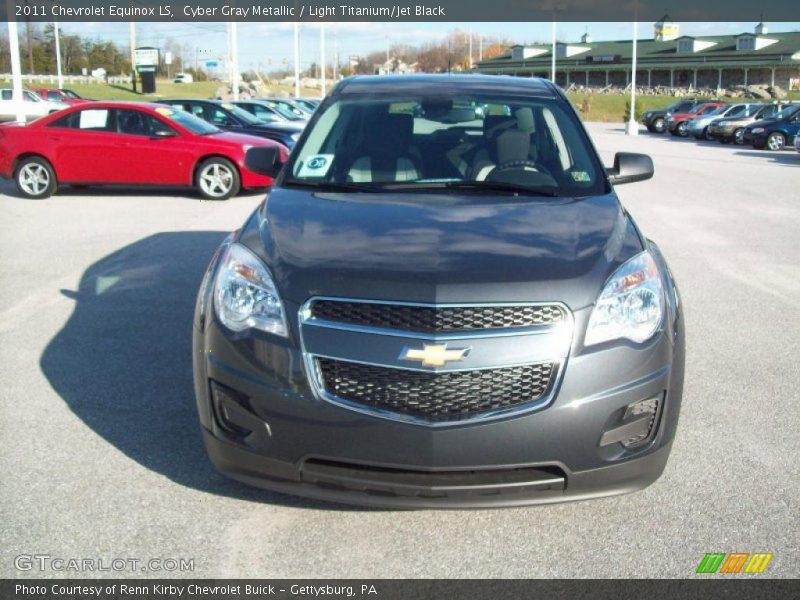 Cyber Gray Metallic / Light Titanium/Jet Black 2011 Chevrolet Equinox LS