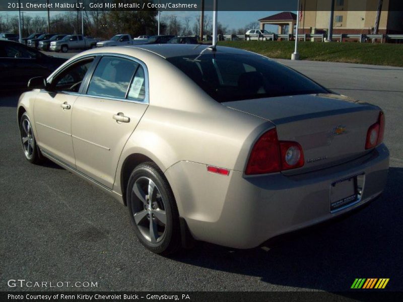 Gold Mist Metallic / Cocoa/Cashmere 2011 Chevrolet Malibu LT