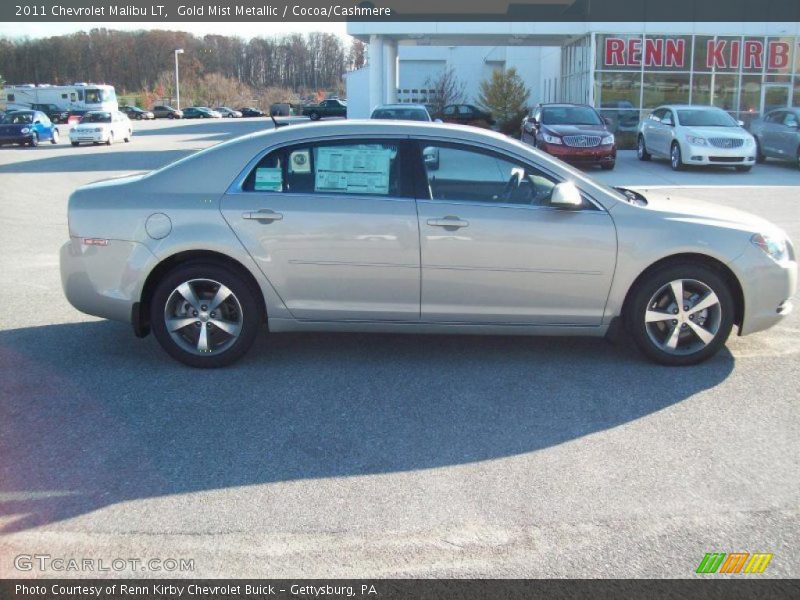 Gold Mist Metallic / Cocoa/Cashmere 2011 Chevrolet Malibu LT