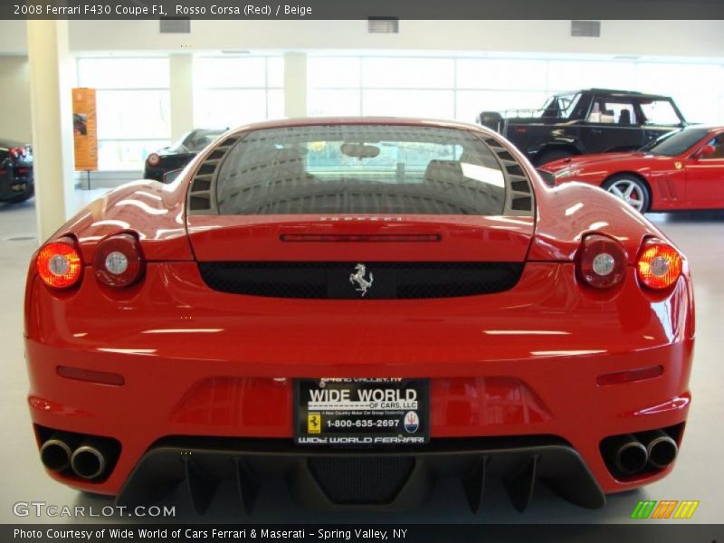 Rosso Corsa (Red) / Beige 2008 Ferrari F430 Coupe F1