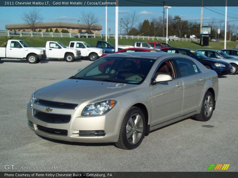 Gold Mist Metallic / Cocoa/Cashmere 2011 Chevrolet Malibu LT