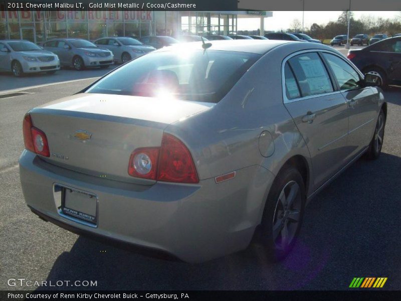 Gold Mist Metallic / Cocoa/Cashmere 2011 Chevrolet Malibu LT