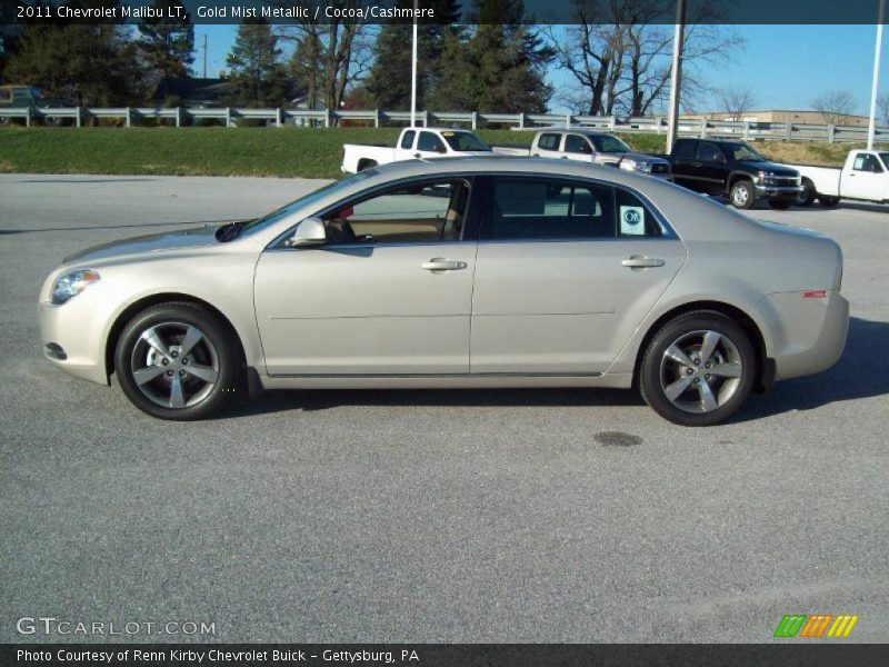 Gold Mist Metallic / Cocoa/Cashmere 2011 Chevrolet Malibu LT