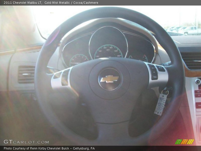 Gold Mist Metallic / Cocoa/Cashmere 2011 Chevrolet Malibu LT