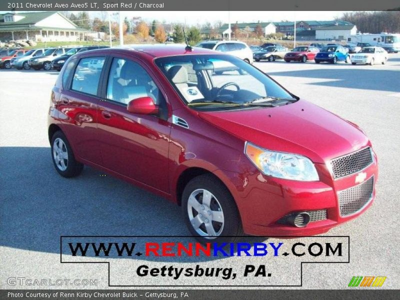 Sport Red / Charcoal 2011 Chevrolet Aveo Aveo5 LT