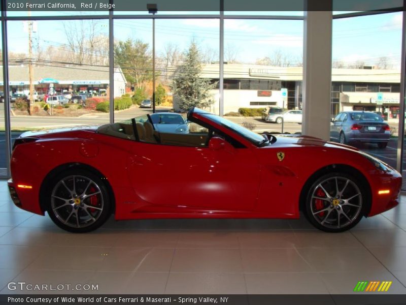 Red / Beige 2010 Ferrari California
