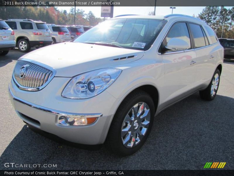 White Diamond Tricoat / Cashmere/Cocoa 2011 Buick Enclave CXL