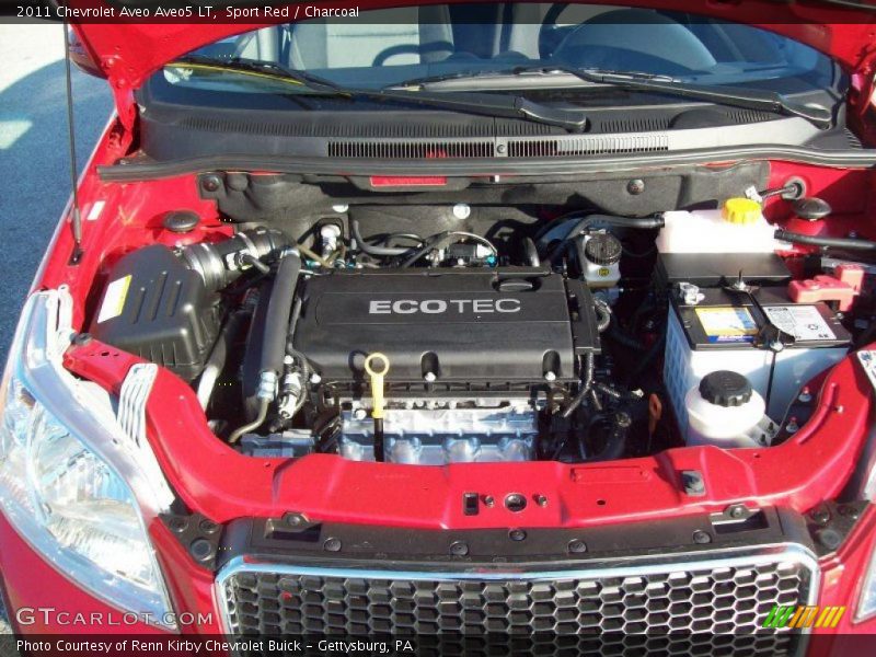  2011 Aveo Aveo5 LT Engine - 1.6 Liter DOHC 16-Valve VVT ECOTEC 4 Cylinder