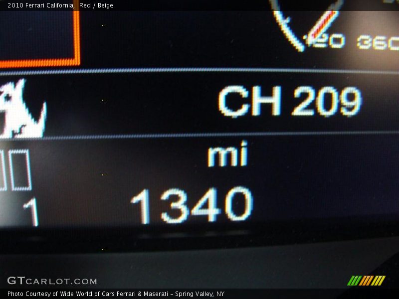 Red / Beige 2010 Ferrari California